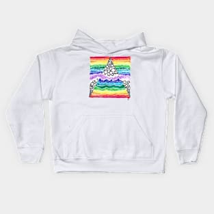 Colors! And Circles! by Skye Rain Art Kids Hoodie